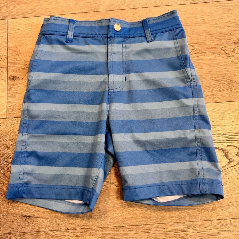 Hatley Blue‎ Stripe Quick Dry Shorts Boys Size 5 Kids Hybrid